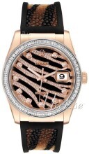 Rolex Datejust 36 Czarny/Skóra Ø36 mm Rolex Datejust 36 Czarny/Skóra Ø36 mm