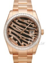 Rolex Datejust 36 Czarny/18 karatowe różowe złoto Ø36 mm Rolex Datejust 36 Czarny/18 karatowe różowe złoto Ø36 mm