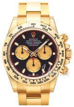 Rolex Cosmograph Daytona Czarny/18 karatowe żółte złoto Ø40 mm Rolex Cosmograph Daytona Czarny/18 karatowe żółte złoto Ø40 mm