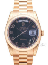 Rolex Day-Date 36 Czarny/18 karatowe różowe złoto Ø36 mm Rolex Day-Date 36 Czarny/18 karatowe różowe złoto Ø36 mm