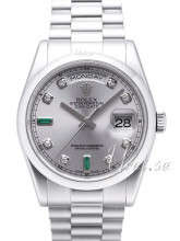 Rolex Day-Date 36 Srebrny/Platyna Ø36 mm Rolex Day-Date 36 Srebrny/Platyna Ø36 mm