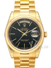 Rolex Day-Date 36 Czarny/18 karatowe żółte złoto Ø36 mm Rolex Day-Date 36 Czarny/18 karatowe żółte złoto Ø36 mm