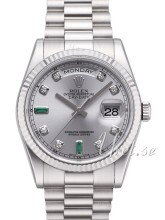 Rolex Day-Date 36 Srebrny/18 karatowe białe złoto Ø36 mm Rolex Day-Date 36 Srebrny/18 karatowe białe złoto Ø36 mm