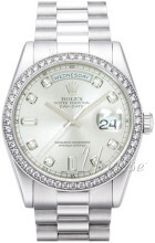 Rolex Day-Date 36 Srebrny/Platyna Ø36 mm Rolex Day-Date 36 Srebrny/Platyna Ø36 mm