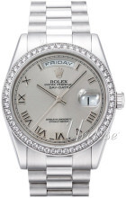 Rolex Day-Date 36 Srebrny/Platyna Ø36 mm Rolex Day-Date 36 Srebrny/Platyna Ø36 mm