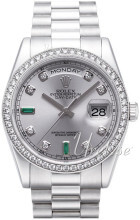 Rolex Day-Date 36 Srebrny/Platyna Ø36 mm Rolex Day-Date 36 Srebrny/Platyna Ø36 mm