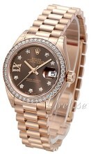 Rolex Lady-Datejust 28 Brązowy/18 karatowe różowe złoto Ø28 mm Rolex Lady-Datejust 28 Brązowy/18 karatowe różowe złoto Ø28 mm