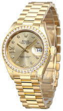 Rolex Lady-Datejust 28 Niebieski/18 karatowe żółte złoto Ø28 mm Rolex Lady-Datejust 28 Niebieski/18 karatowe żółte złoto Ø28 mm