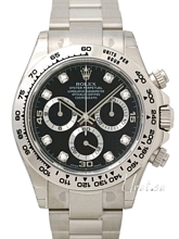 Rolex Daytona Czarny/18 karatowe białe złoto Ø40 mm Rolex Daytona Czarny/18 karatowe białe złoto Ø40 mm
