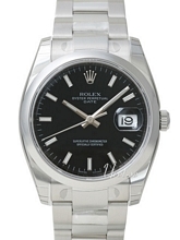 Rolex Oyster Perpetual Date Czarny/Stal Ø34 mm Rolex Oyster Perpetual Date Czarny/Stal Ø34 mm