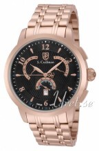 S.Coifman Sport Czarny/Stal w kolorze różowego złota Ø45 mm S.Coifman Sport Czarny/Stal w kolorze różowego złota Ø45 mm