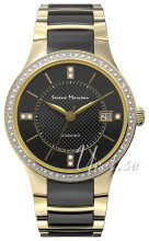 Serene Marceau Diamond Louvre Czarny/Stal w odcieniu złota Ø28 m Serene Marceau Diamond Louvre Czarny/Stal w odcieniu złota Ø28 m