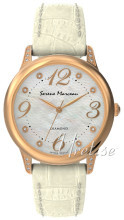 Serene Marceau Diamond Pont des Arts Biały/Skóra Ø32 mm Serene Marceau Diamond Pont des Arts Biały/Skóra Ø32 mm