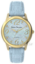 Serene Marceau Diamond Pont des Arts Niebieski/Skóra Ø32 mm Serene Marceau Diamond Pont des Arts Niebieski/Skóra Ø32 mm