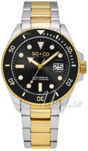 So & Co New York Yacht Timer Czarny/Stal w odcieniu złota Ø40 mm So & Co New York Yacht Timer Czarny/Stal w odcieniu złota Ø40 mm