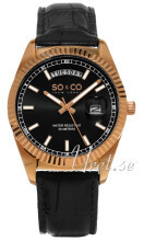 So & Co New York Madison Czarny/Skóra Ø38 mm So & Co New York Madison Czarny/Skóra Ø38 mm