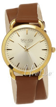 So & Co New York SoHo Szampański/Skóra Ø36 mm So & Co New York SoHo Szampański/Skóra Ø36 mm