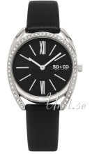 So & Co New York Madison Czarny/Skóra Ø34 mm So & Co New York Madison Czarny/Skóra Ø34 mm