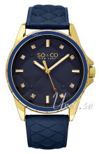 So & Co New York SoHo Niebieski/Skóra Ø38 mm So & Co New York SoHo Niebieski/Skóra Ø38 mm