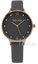 So & Co New York Madison Szary/Skóra Ø36 mm So & Co New York Madison Szary/Skóra Ø36 mm