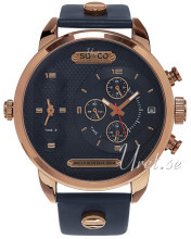 So & Co New York SoHo Niebieski/Stal w kolorze różowego złota Ø5 So & Co New York SoHo Niebieski/Stal w kolorze różowego złota Ø5