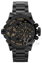 Timecode Czarny/Stal Ø46 mm Timecode Czarny/Stal Ø46 mm