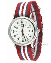 Timex Weekender Biały/Stal Ø38 mm Timex Weekender Biały/Stal Ø38 mm