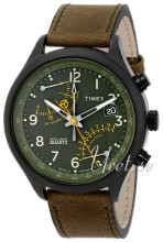 Timex Intelligent Zielony/Skóra Ø43 mm Timex Intelligent Zielony/Skóra Ø43 mm