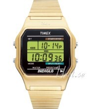 Timex Classic Ekran LCD/Stal w odcieniu złota Timex Classic Ekran LCD/Stal w odcieniu złota