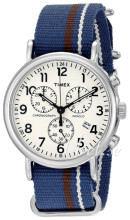 Timex Weekender Biały/Stal Ø40 mm Timex Weekender Biały/Stal Ø40 mm