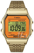 Timex Classic Ekran LCD/Stal w odcieniu złota Timex Classic Ekran LCD/Stal w odcieniu złota