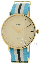 Timex Weekender Kremowy/Stal w odcieniu złota Ø41 mm Timex Weekender Kremowy/Stal w odcieniu złota Ø41 mm