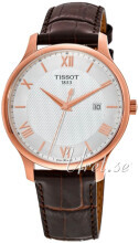 Tissot Tradition Gent Srebrny/Stal w kolorze różowego złota Ø42 Tissot Tradition Gent Srebrny/Stal w kolorze różowego złota Ø42