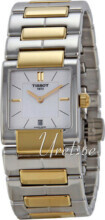 Tissot Tissot T-Trend Biały/Stal w odcieniu złota 31x23 mm Tissot Tissot T-Trend Biały/Stal w odcieniu złota 31x23 mm