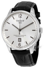 Tissot Chemin Des Tourelles Automatic Gent Srebrny/Skóra Ø42 mm Tissot Chemin Des Tourelles Automatic Gent Srebrny/Skóra Ø42 mm