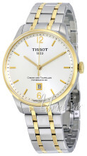 Tissot Chemin Des Tourelles Automatic Gent Srebrny/Stal w odcien Tissot Chemin Des Tourelles Automatic Gent Srebrny/Stal w odcien