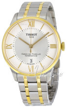 Tissot Chemin Des Tourelles Automatic Gent Srebrny/Stal w odcien Tissot Chemin Des Tourelles Automatic Gent Srebrny/Stal w odcien