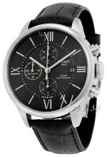 Tissot Chemin Des Tourelles Automatic Chronograph Czarny/Skóra Ø Tissot Chemin Des Tourelles Automatic Chronograph Czarny/Skóra Ø
