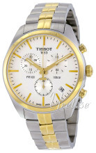 Tissot PR 100 Chronograph Gent Srebrny/Stal w odcieniu złota Ø41 Tissot PR 100 Chronograph Gent Srebrny/Stal w odcieniu złota Ø41