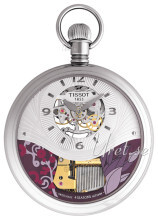 Tissot T-Pocket Musical Seasons By Tissot Srebrny Ø59.6 mm Tissot T-Pocket Musical Seasons By Tissot Srebrny Ø59.6 mm