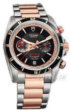 Tudor Grantour Chrono Fly-Back Czarny/18 karatowe różowe złoto Ø Tudor Grantour Chrono Fly-Back Czarny/18 karatowe różowe złoto Ø