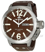 TW Steel Ceo Canteen Brązowy/Skóra Ø50 mm TW Steel Ceo Canteen Brązowy/Skóra Ø50 mm