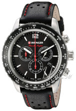 Wenger Roadster Czarny/Skóra Ø45 mm Wenger Roadster Czarny/Skóra Ø45 mm