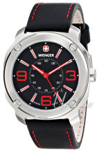 Wenger Escort Czarny/Skóra Ø43 mm Wenger Escort Czarny/Skóra Ø43 mm