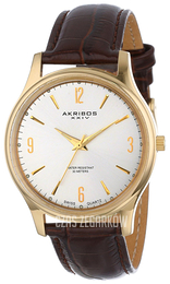 Akribos XXIV Srebrny/Skóra Ø40 mm AK539YG
