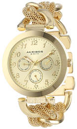Akribos XXIV Multi-Function Żółte złoto/Stal w odcieniu złota Ø38 mm AK564YG