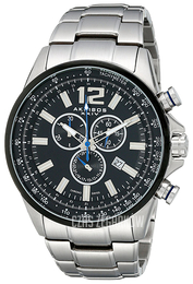 Akribos XXIV Conqueror Czarny/Stal Ø48 mm AK619SS