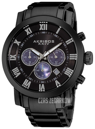 Akribos XXIV Grandiose Czarny/Stal Ø47 mm AK622BK