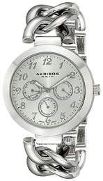 Akribos XXIV Ultimate Srebrny/Stal Ø38 mm AK644SS