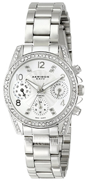 Akribos XXIV Diamond Srebrny/Stal Ø30 mm AK710SS